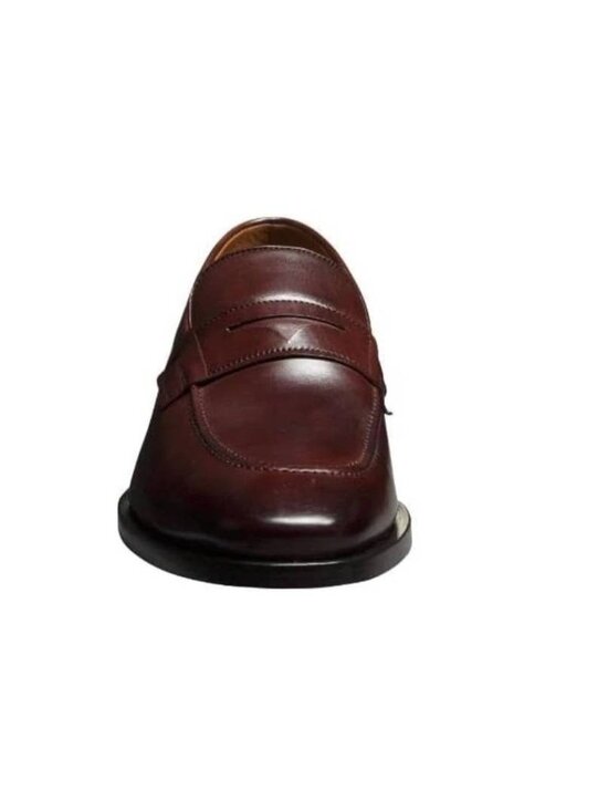 NEW  Allen Edmonds Men\'s Eli Leather Penny Loafers - Burgundy - Size 9.5 D